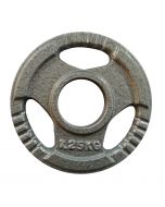 Disco Pesi Ghisa 1,25 Kg  foro 50 mm 3 maniglie