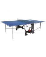 Tavolo ping pong Challenge Indoor con ruote - piano blu -per interno GARLANDO 