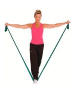 Fascia elastica Latex Band singola blu 2,5 mt Medium Green GetFIT 
