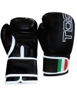 Guanti Boxe LEOPARD in ecopelle con polsino tricolore Taglia 8 OZ. TOORX BOT-001