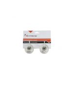 Coppia di ruote trasparenti  con cuscinetti ABEC 7 per skateboard con tavola in legno STREET PRO NEXTREME