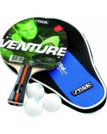 Set da Ping Pong Venture WRB 1 racchette e 3 palline + custodia STIGA