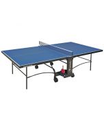 Tavolo da Ping Pong Advance Outdoor con ruote di servizio - piano blu - per esterno Garlando