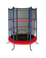 Trampolino per esterno COMBI XS con rete di protezione inclusa ø 140 cm GARLANDO cod. TRO-6