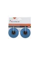 Coppia di ruote azzurre da 60x45 mm Pu con cuscinetti Abec7 per Longboard Cruiser Bay Nextreme Cod. GRG-127