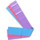 Set fasce elastiche 3Pcs Latex aerobic band set 2,5 mt GetFIT