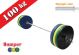 Kit Crossfit Olimpionico Dischi Bumper 100 kg con Barra 220 Cm Light Bilanciere portata 150 kg